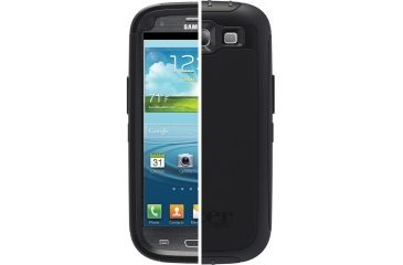 Image of OtterBox Samsung Galaxy SIII Defender, Black, Galaxy S3 77-21086
