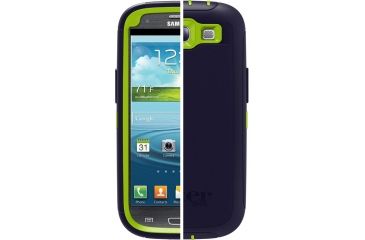 Image of OtterBox Samsung Galaxy SIII Defender, Green/Blue, Galaxy S3 77-21378