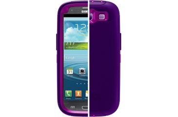 Image of OtterBox Samsung Galaxy SIII Defender, Purple, Galaxy S3 77-21380