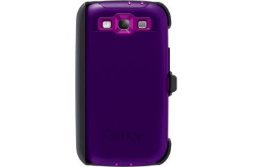 Image of OtterBox Samsung Galaxy SIII Defender, Purple, Galaxy S3 77-21380