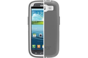 Image of OtterBox Samsung Galaxy SIII Defender, White/Grey, Galaxy S3 77-21514
