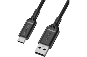 Image of OtterBox USB-C to USB-A Car Charging Kit Standard 1m, Black/Black, 78-52699