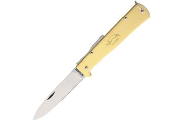 Image of OTTER-Messer Mercator Brass Large Carbon Folding Knife,3.25in,Carbon Steel L154B