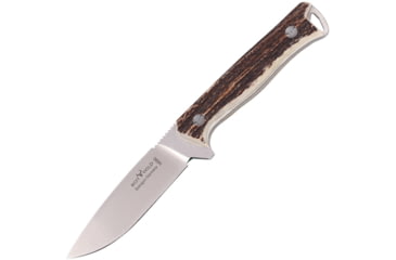 Image of OTTER-Messer Rotwild Sperber Buck Horn Knife, 4 satin finish Bohler N690 stainless blade, Buck horn handle, RWF 03 B HH