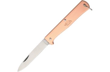 Image of OTTER-Messer Sm Mercator Copper Stainless Folding Knife,3in,Stainless Steel,Standard Edge,Satin OTT10601R