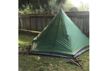Image of Outbound 6-Person 2-Season Backyard Festival Tent w/ Carry Bag and Rainfly, Green, CTI3996508