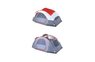 Image of Outbound 8-Person 3-Season 2-Room Lightweight Dome Tent w/ Carry Bag and Rainfly, Red, CTI0765454