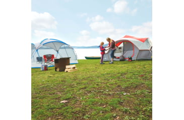 Image of Outbound 8-Person 3-Season 2-Room Lightweight Dome Tent w/ Carry Bag and Rainfly, Red, CTI0765454