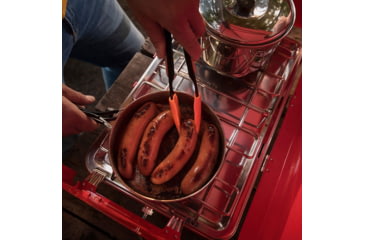 Image of Outbound Portable Propane Gas Camping Stove w/2 Burners, Red, CTI0765813