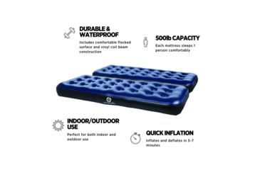 Image of Outbound Twin 2-Pack Single Size Camping Air Mattresses, CTI0766104