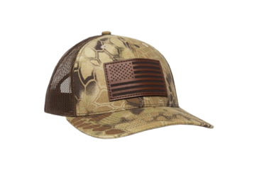 Image of Outdoor Cap American Flag Camo Cap 1003692, Kryptek Highlander, One Size, USA771CAMO-KRY
