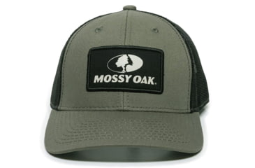 Image of Outdoor Cap Mossy Oak Sports Cotton Twill Cap w/Fabric Patch with Print and Foam Embroidery - Mens, One Size, Olive/Black, MOFS47A