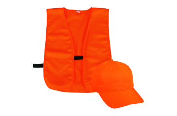 Image of Outdoor Cap Vest/Cap Combo Adult, Blaze Orange, BLZCPV