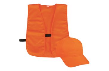 Image of Outdoor Cap Vest/Cap Combo Adult, Blaze Orange, BLZCPV