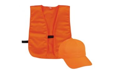 Image of Outdoor Cap Vest/Cap Combo Adult, Blaze Orange, BLZCPV