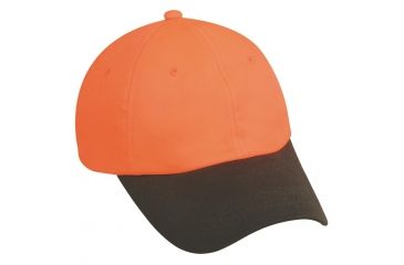 Image of Outdoor Cap Waxed Cotton Hat, Blaze Orange/Brown One Size 553IS