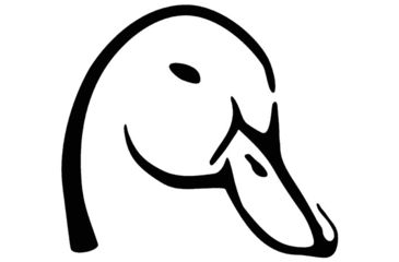 Image of Outdoor Decals Mallard Head 6''x6'' White