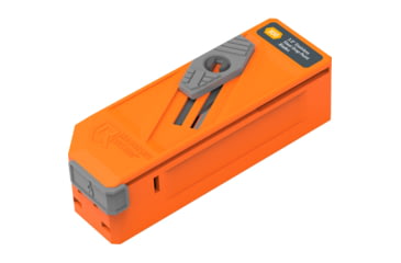 Image of Outdoor Edge Cutlery 3in Drop-Point Plain Edge Blade Dispenser Tumbled Knive, 12 Blades, Stainless, RR30D-12C
