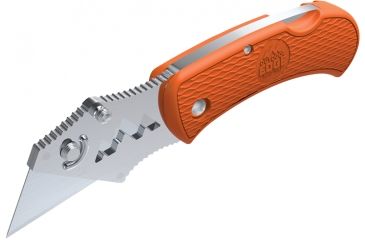 Image of Outdoor Edge Cutlery B.O.A. Box Opening Assistant, 420J2 Stainless Steel 1in Blade, Glass/Nylon Polymer Handle, Orange BOB-10C