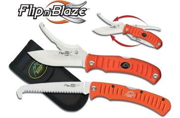 Image of Outdoor Edge Cutlery Flip N' Blaze / Saw Combo Knife, Orange, One size FCB-30