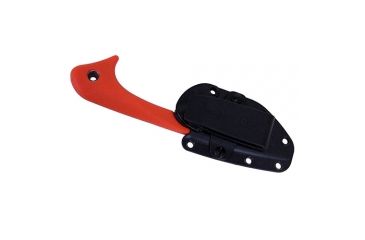 Image of Outdoor Edge Cutlery Le Duck Fixed Blade Knife,2.5in 8Cr14 Stainless Blade,Orange/Black Rubberized TPR Handle LDB-20
