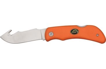 Image of Outdoor Edge Cutlery Grip Hook Folding Knife, 3.125 in, AUS, Kraton, Orange GHB-50C
