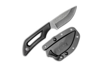 Image of Outdoor Edge Cutlery Outdoor Edge Pivot 2.5 Fixed Dp Pnt Blck/stnwsh Ss W/sheath