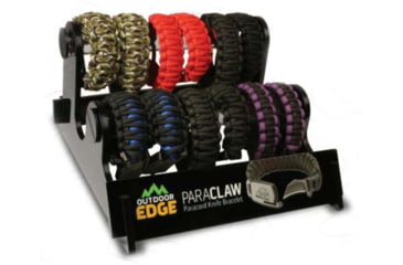 Image of Outdoor Edge Cutlery Paraclaw 18 Piece Paraclaw Display w/ 0 Trainers &amp; Option B, 1.5 in, 8Cr13MoV Stainless Steel, Hawkbill, Paracord, Multi Handle, PCD-18B