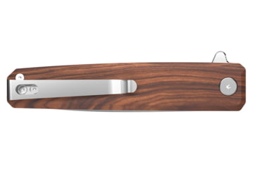 Image of Outdoor Edge Cutlery Peleus Folding Knife, 3.1in, 8Cr13MoV Stainless Steel, Clip Point Blade, G10, Wood Handle, PL1C