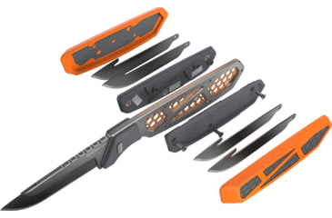 Image of Outdoor Edge Cutlery RAZOR APX Folding Knife, 2.5in, Japanese 420J2 Stainless Steel, Drop Point Blade, Aluminum, Anodized Orange, APX255C