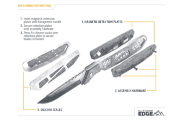 Image of Outdoor Edge Cutlery RAZOR APX Folding Knife, 2.5in, Japanese 420J2 Stainless Steel, Drop Point Blade, Aluminum, Anodized Orange, APX255C