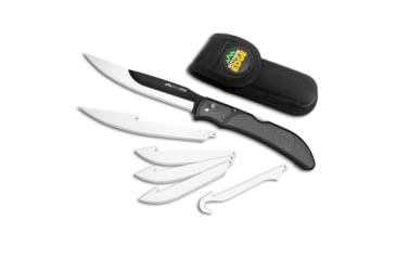 Image of Outdoor Edge Cutlery Razor-Bone Fixed Knife, 6-Blade Combo Set, 5in, Gray, Blister, RBY-10C