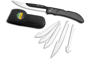 Image of Outdoor Edge Cutlery Razor-Bone Fixed Knife, 6-Blade Combo Set, 5in, Gray, Box, RBY-10
