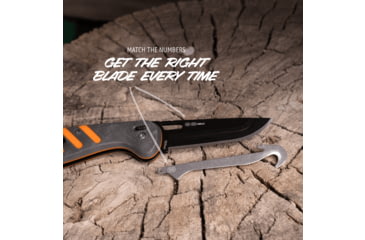 Image of Outdoor Edge Cutlery Razor HTX Folding Knife, 3.50in, 420J2 Stainless Steel, Drop Point Blade, Gray/Orange Handle, HTX35Y6C