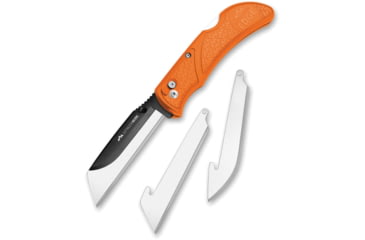 Image of Outdoor Edge Cutlery Razor Work Lockback Folding Knife, Japanese 420J2 stainless, Grivory, Orange, RWB-3070C