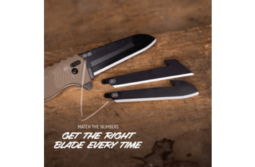 Image of Outdoor Edge Cutlery RAZOR XD1 Folding Knife, 3in, Japanese 420J2 Stainless Steel, Sheepsfoot/Utility Blade, Glass-Filled Nylon, Heavy Duty Tan Handle, XD130AC