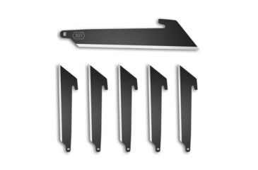 Image of Outdoor Edge Cutlery RazorSafe Stainless Steel Utility Blade Pack, 3in, 6 Blades, Black, Clam Pack, RRU30K-6C