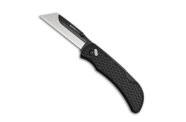 Image of Outdoor Edge Cutlery RazorWork Replaceable Blade Utility Folding Knife, 2.5in, Stainless Steel, Plain Edge, Thermoplastic Rubber, Black Matte Handle, Box, RWK25-2
