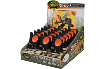 Image of Outdoor Edge Cutlery Sharp-X Display, Cardboard Countertop Display Measures 7 1/2in X 6 3/4in X 6 3/4in, Comes With 18 Sharp-X Sharpeners Oesx100, SXD18