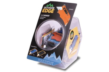 Image of Outdoor Edge Cutlery 18 Piece Slidewinder Fishbowl Display, 0.75in Blade, Stainless Steel, Glass/Nylon Polymer Handle, SWD-18
