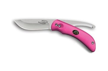Image of Outdoor Edge Cutlery SwingBabe Skinner/Gut Hook Blade, Pink, Clampack 102005