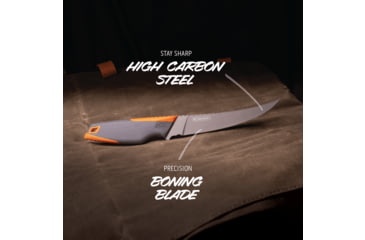 Image of Outdoor Edge Cutlery Vantex Folding Knife, 5in, 7CR17MOV Stainless Steel, Boning Blade, Glass-Filled Nylon Handle, VNTXBKC