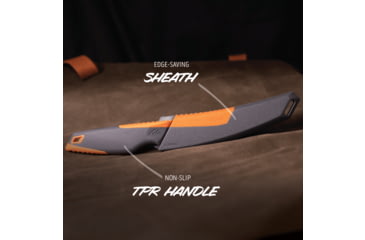 Image of Outdoor Edge Cutlery Vantex Folding Knife, 5in, 7CR17MOV Stainless Steel, Boning Blade, Glass-Filled Nylon Handle, VNTXBKC