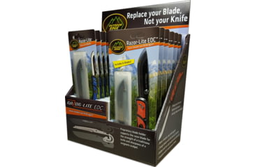 Image of Outdoor Edge Cutlery RazorLite EDC Folding Knife, 3.5 in, Japanese 420J2 Stainless Steel, Drop Point Blade, Grivory Handle, RLD-9