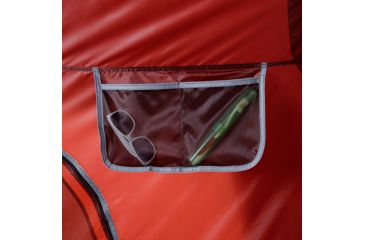 Image of Outdoor Products 8 Person Hexagon Tent With Led Lighted Poles, Orange/Maroon, 50029