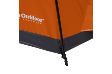 Image of Outdoor Products 8 Person Hexagon Tent With Led Lighted Poles, Orange/Maroon, 50029