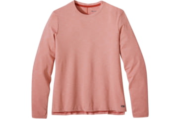 Image of Outdoor Research ActiveIce Spectrum Sun Long Sleeve Tee - Womens, Guava Heather, Extra Large, 2876602116009