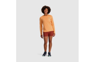 Image of Outdoor Research ActiveIce Spectrum Sun Long Sleeve Tee - Womens, Orange Fizz, S, 2876602279006