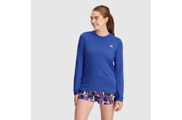 Image of Outdoor Research ActiveIce Spectrum Sun Long Sleeve Tee - Womens, Ultramarine, XS, 2876602276005