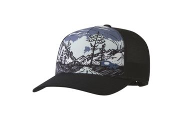 Image of Outdoor Research Alpenglimmer Trucker Hat, Black, One Size, 2692740001222